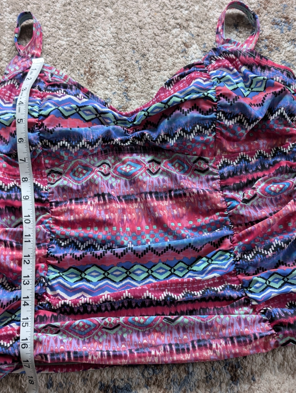 Shore Club Tropical Tankini  Top